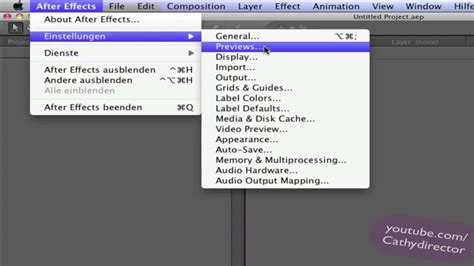 after effects change language.